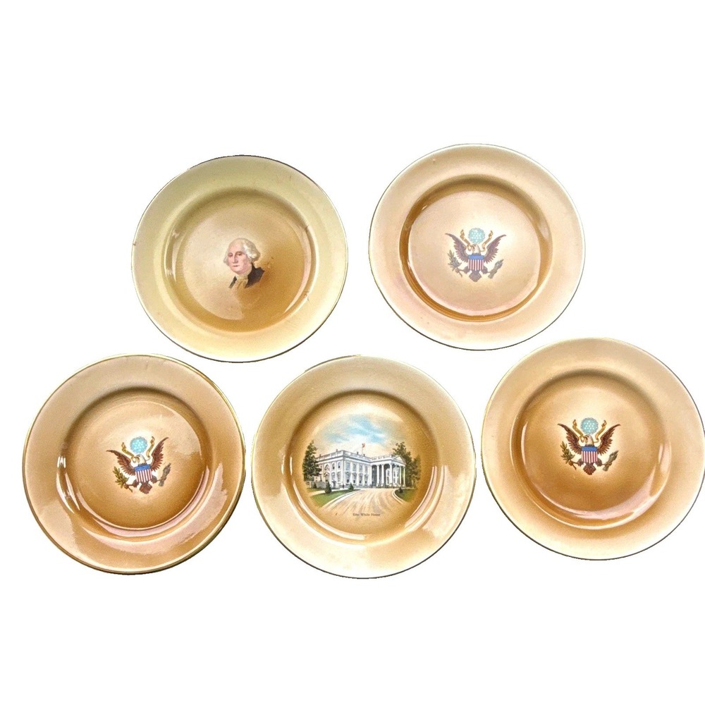 Johnson Bros 5-piece "Washington D.C. Heritage Set" Vintage 1920's Display Only